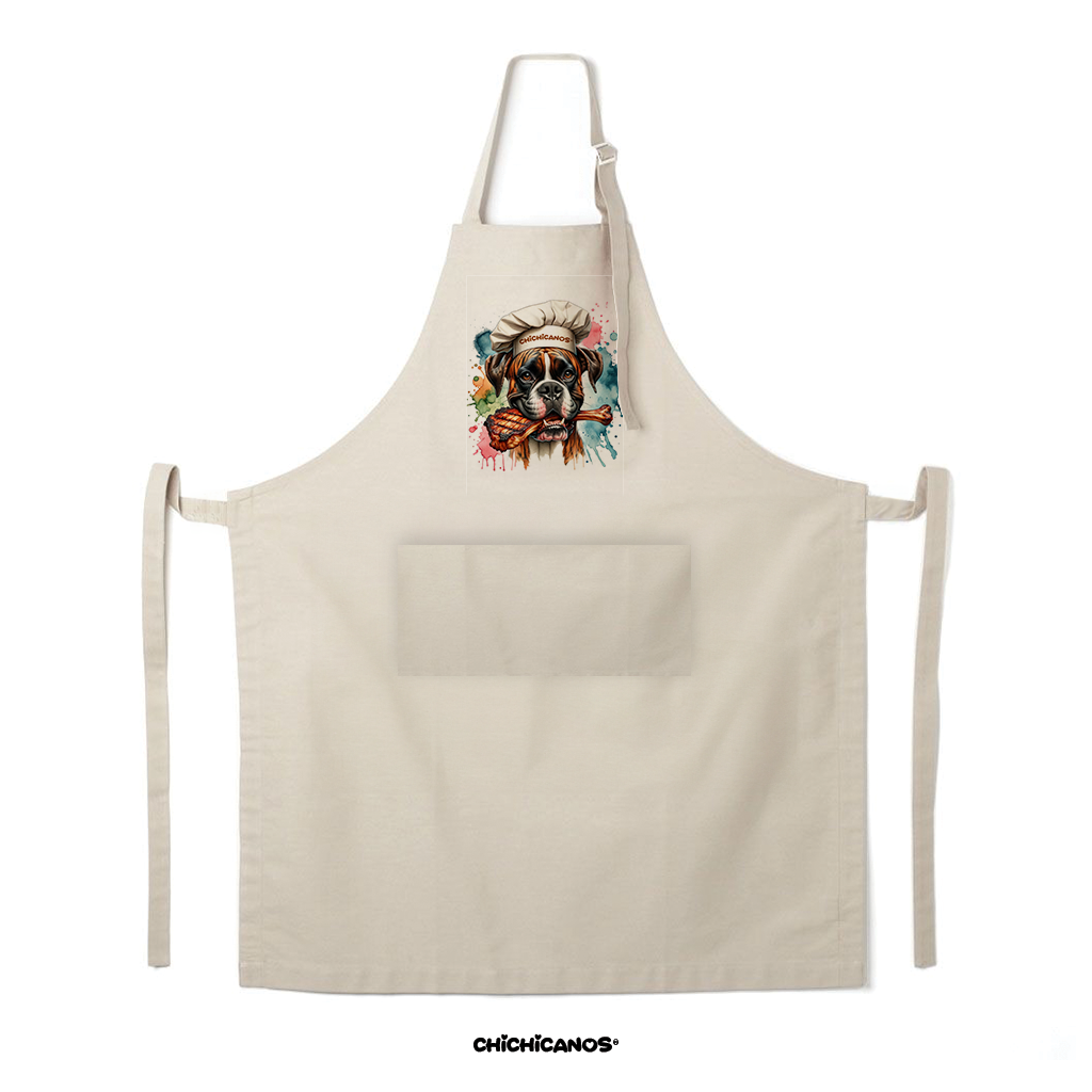 Tablier personnalisé race de chien & BBQ 🍖