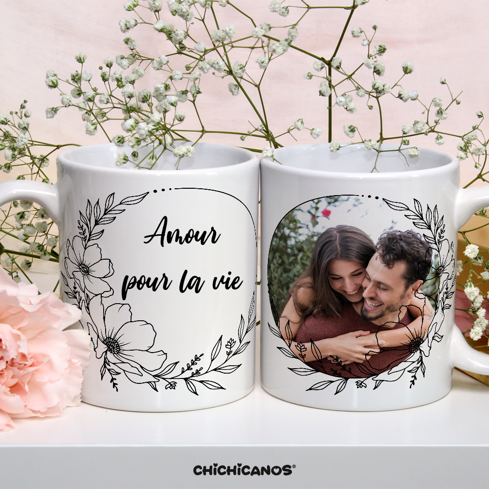 mug personnalisé avec photo couple