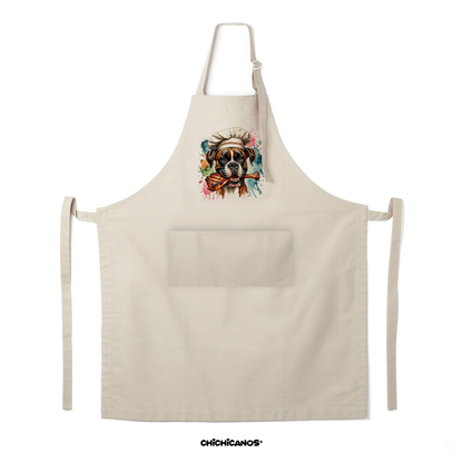 Tablier personnalisé race de chien & BBQ 🍖
