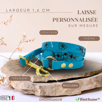 Laisse personnalisée en biothane 1,6 cm