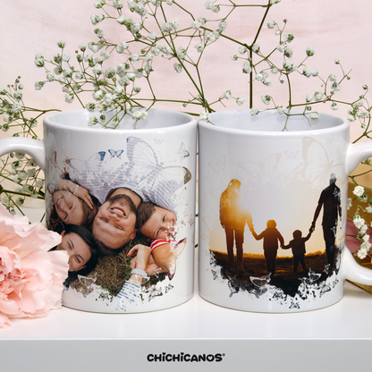 mug personnalisé avec photo famille
