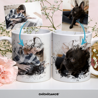 mug personnalisé avec photo bouledogue Français