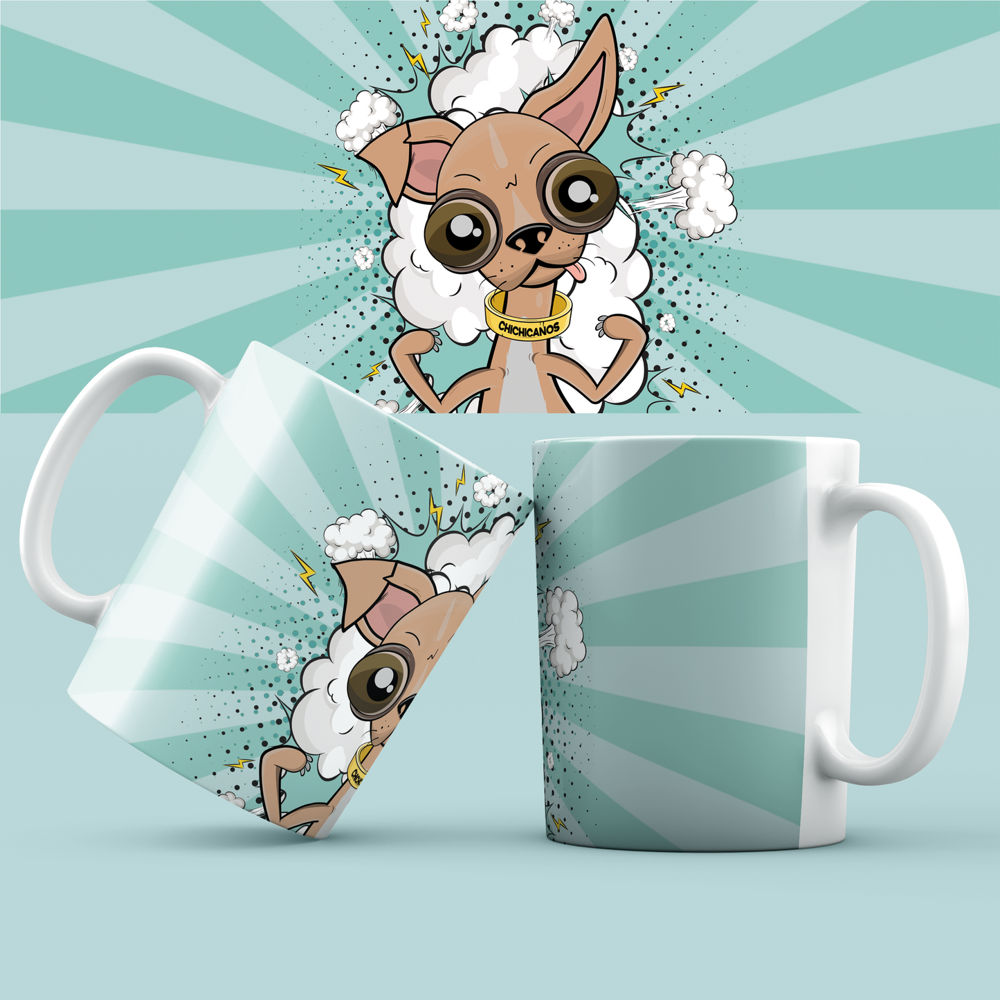 Mug Chichicanos chihuahua vert