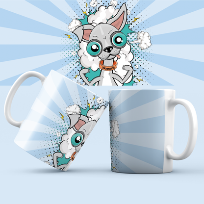 Mug Chichicanos chihuahua bleu
