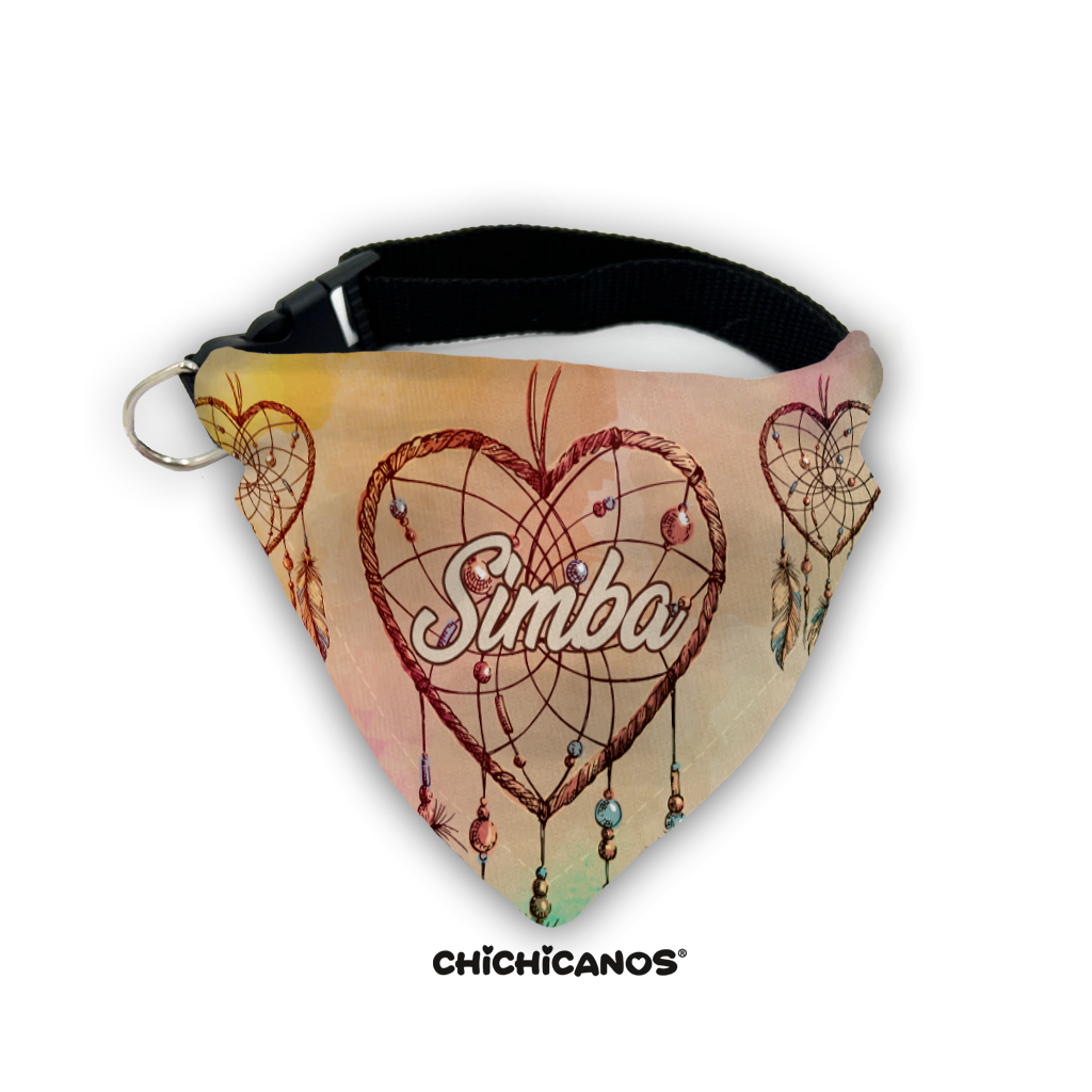 bandana pour chien et chat personnalisé attrape reve
